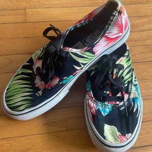 Vans Authentic Hawaiian Floral Sneakers Shoes - Size 6